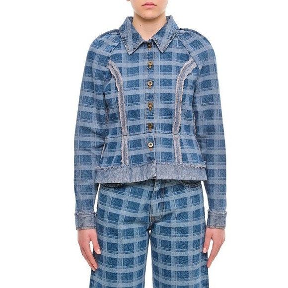 Molly Goddard Alfie Denim Jacket - NWT - Picture 1 of 4